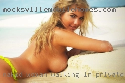 naked woman walking in private